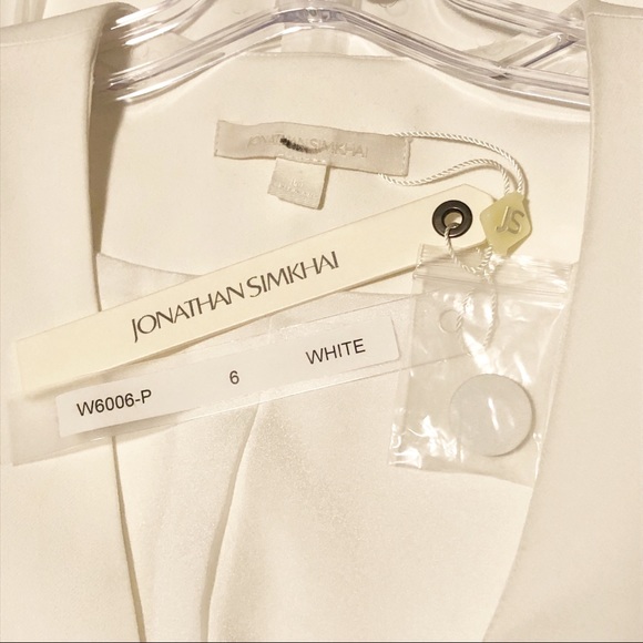 Jonathan Simkhai White Lace Godet Blazer- 6,8 - Picture 8 of 8